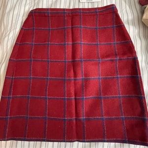 NWT J Crew A line plaid skirt